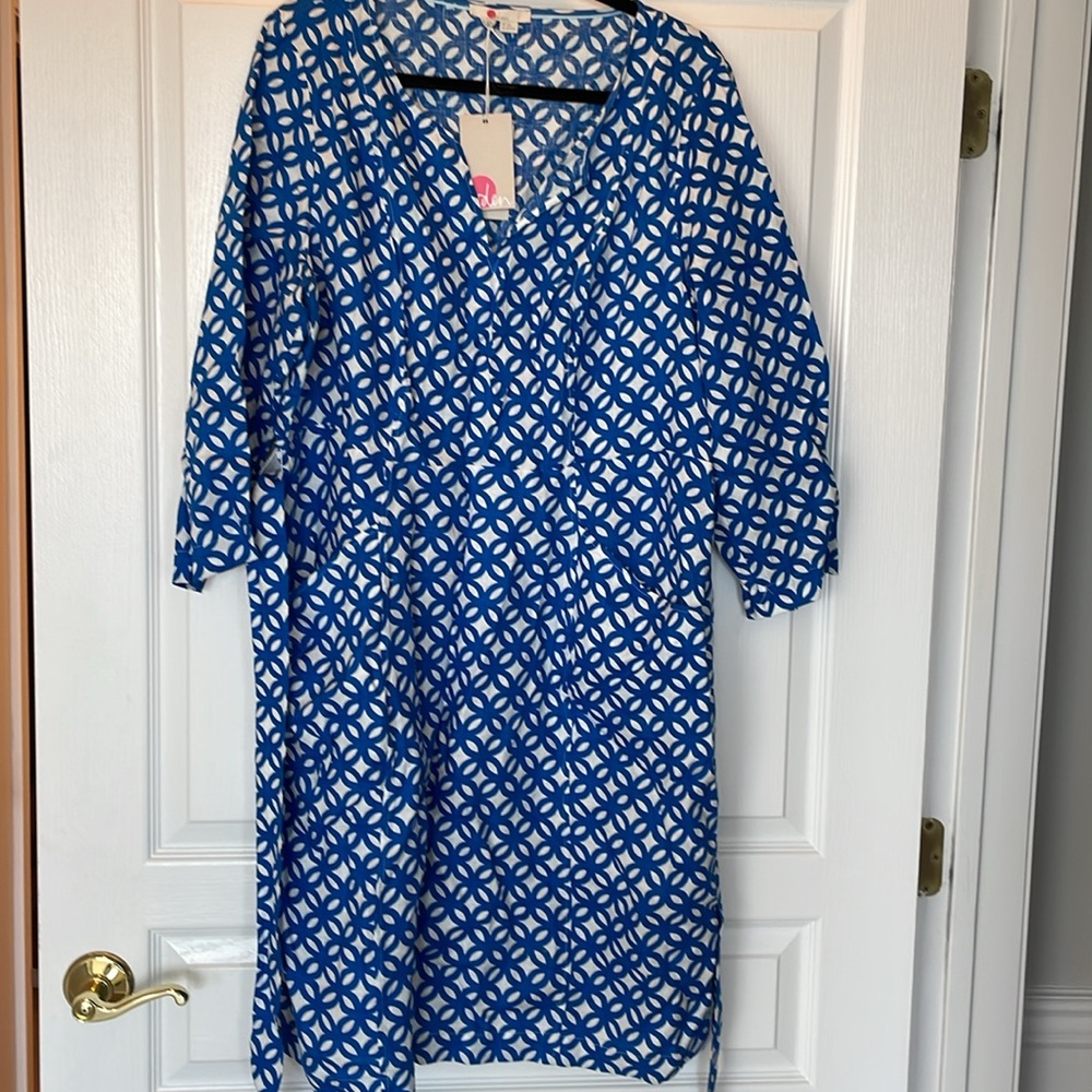 Boden dress linen blend